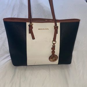 Michael Kors - black and white handbag